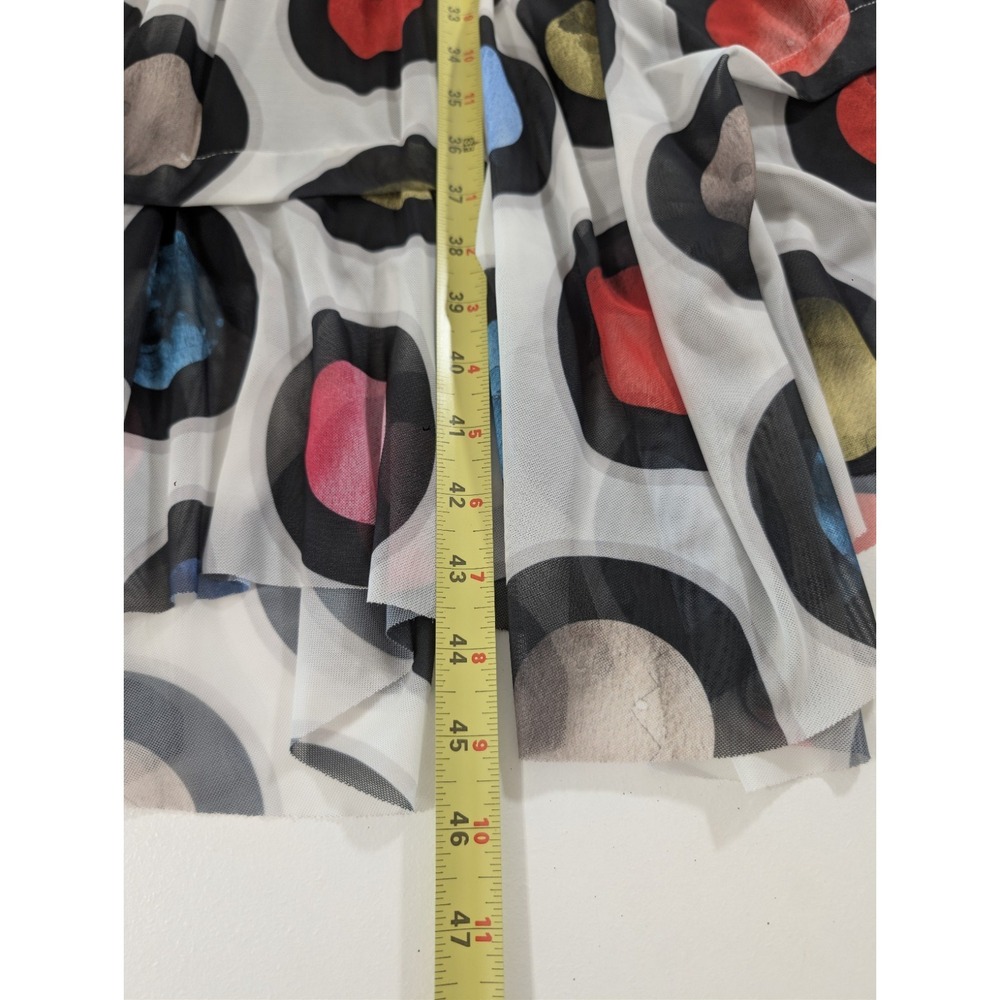 NWT Kozan Lori Planets Drop Waist Dress Mesh Slv XS Art To Wear Whimsical Boho‎ - Picture 16 of 16